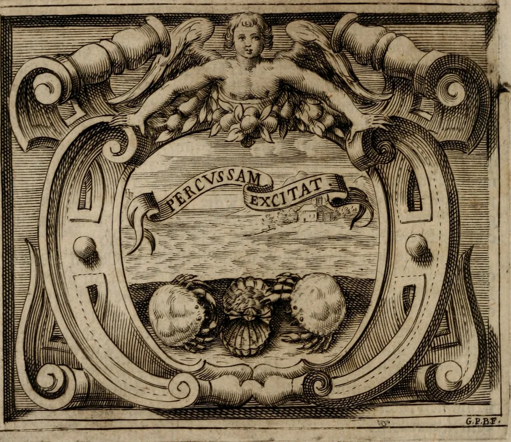 An illustration from Imprese sacre con triplicati discorsi, illustrate & arricchite. Con le aggiuntione [sic] ultimamente fattevi dall'istesso autore et in questa terza impressione, con sei copiosissime tavole molto più che prima adornate, 1629, leaf 359