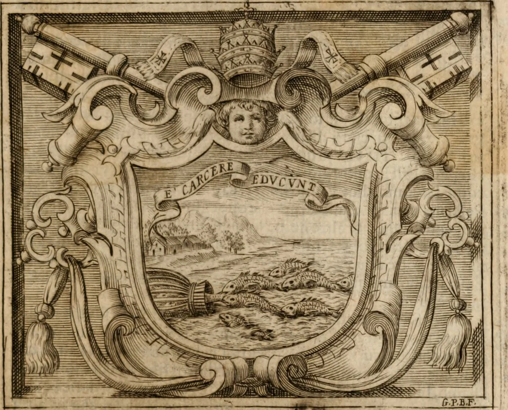 An illustration from Imprese sacre con triplicati discorsi, illustrate & arricchite. Con le aggiuntione [sic] ultimamente fattevi dall'istesso autore et in questa terza impressione, con sei copiosissime tavole molto più che prima adornate, 1629, leaf 404