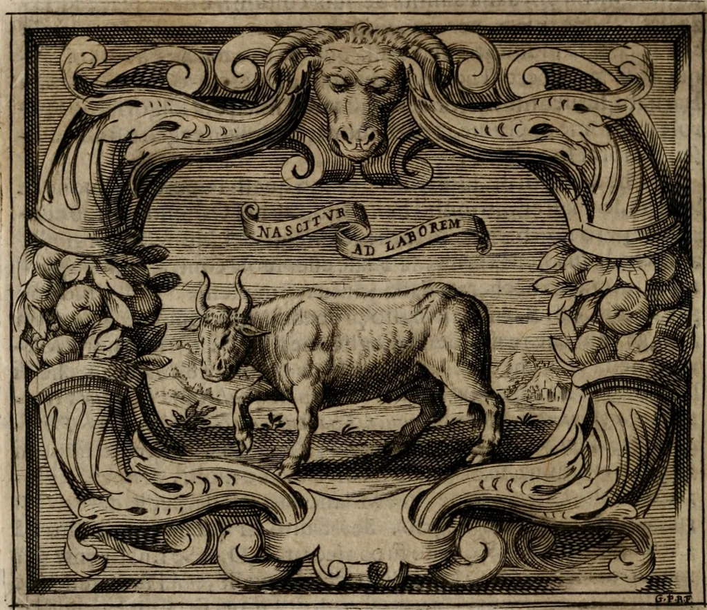 An illustration from Imprese sacre con triplicati discorsi, illustrate & arricchite. Con le aggiuntione [sic] ultimamente fattevi dall'istesso autore et in questa terza impressione, con sei copiosissime tavole molto più che prima adornate, 1629, leaf 625