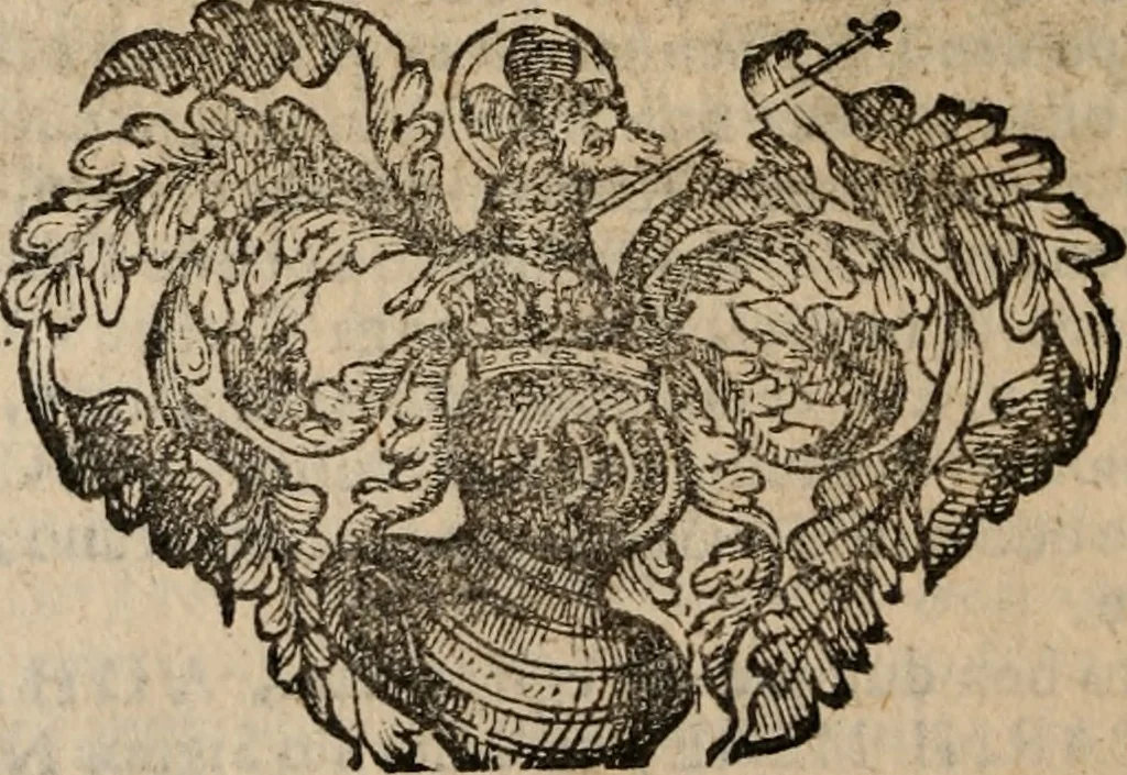 An illustration from Imprese sacre con triplicati discorsi, illustrate & arricchite. Con le aggiuntione [sic] ultimamente fattevi dall'istesso autore et in questa terza impressione, con sei copiosissime tavole molto più che prima adornate, 1629, leaf 723