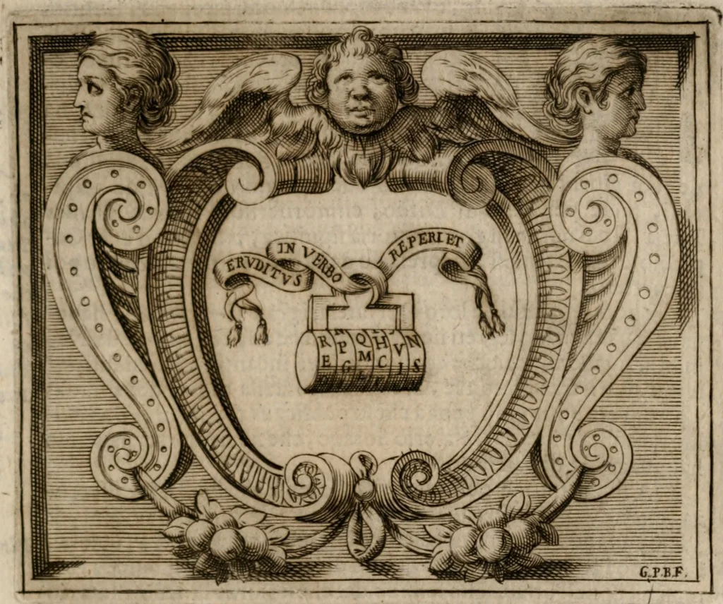 An illustration from Imprese sacre con triplicati discorsi, illustrate & arricchite. Con le aggiuntione [sic] ultimamente fattevi dall'istesso autore et in questa terza impressione, con sei copiosissime tavole molto più che prima adornate, 1629, leaf 84