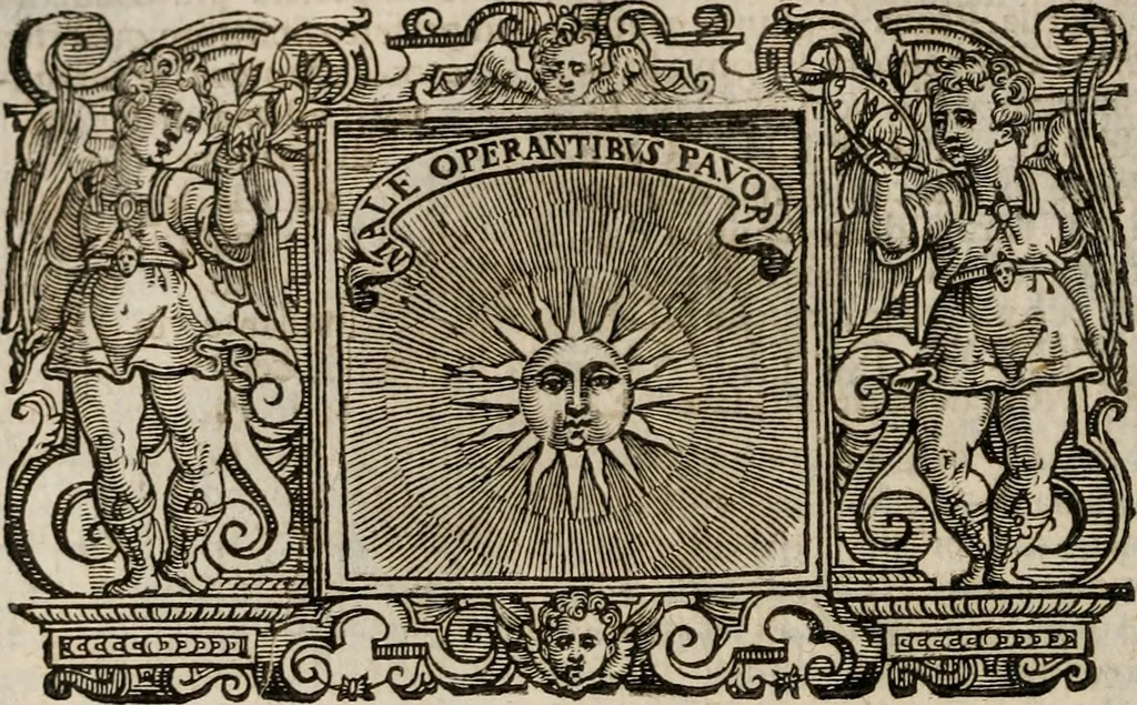 An illustration from Imprese sacre con triplicati discorsi, illustrate & arricchite. Con le aggiuntione [sic] ultimamente fattevi dall'istesso autore et in questa terza impressione, con sei copiosissime tavole molto più che prima adornate, 1629, leaf 251