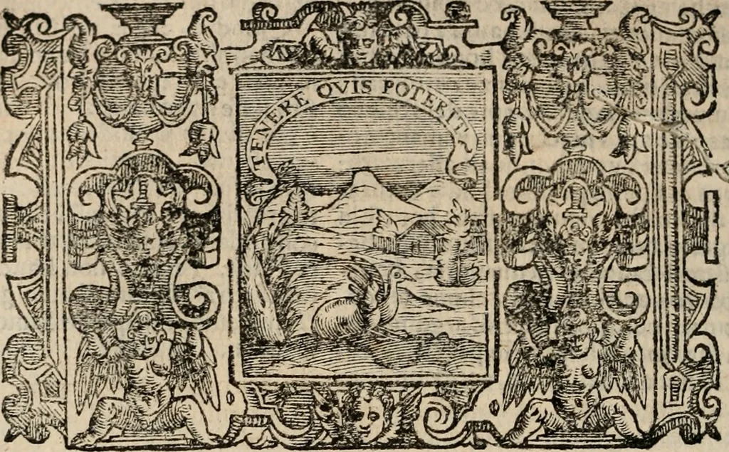 An illustration from Imprese sacre con triplicati discorsi, illustrate & arricchite. Con le aggiuntione [sic] ultimamente fattevi dall'istesso autore et in questa terza impressione, con sei copiosissime tavole molto più che prima adornate, 1629, leaf 393
