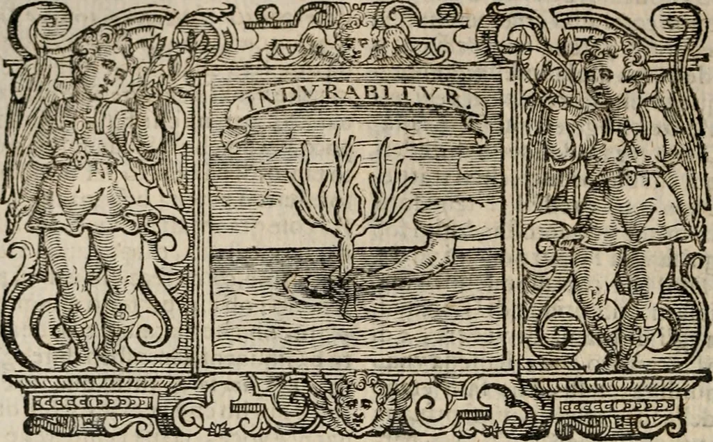 An illustration from Imprese sacre con triplicati discorsi, illustrate & arricchite. Con le aggiuntione [sic] ultimamente fattevi dall'istesso autore et in questa terza impressione, con sei copiosissime tavole molto più che prima adornate, 1629, leaf 429