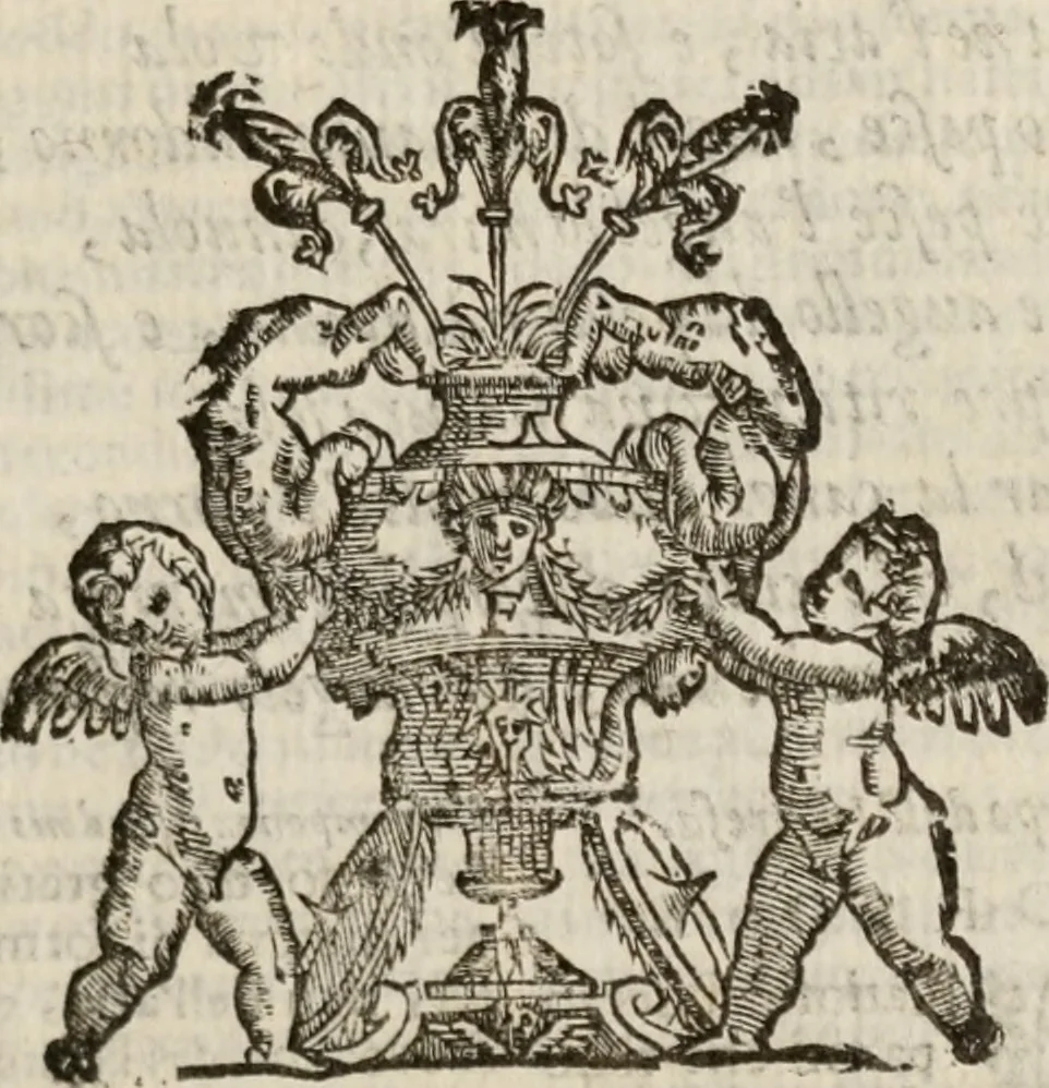 An illustration from Imprese sacre con triplicati discorsi, illustrate & arricchite. Con le aggiuntione [sic] ultimamente fattevi dall'istesso autore et in questa terza impressione, con sei copiosissime tavole molto più che prima adornate, 1629, leaf 606