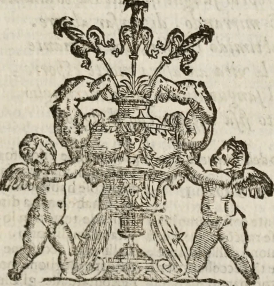 An illustration from Imprese sacre con triplicati discorsi, illustrate & arricchite. Con le aggiuntione [sic] ultimamente fattevi dall'istesso autore et in questa terza impressione, con sei copiosissime tavole molto più che prima adornate, 1629, leaf 632