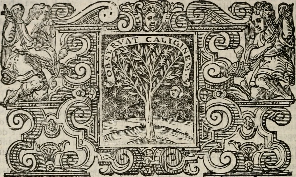 An illustration from Imprese sacre con triplicati discorsi, illustrate & arricchite. Con le aggiuntione [sic] ultimamente fattevi dall'istesso autore et in questa terza impressione, con sei copiosissime tavole molto più che prima adornate, 1629, leaf 705