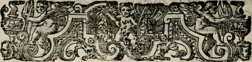An illustration from Imprese sacre con triplicati discorsi, illustrate & arricchite. Con le aggiuntione [sic] ultimamente fattevi dall'istesso autore et in questa terza impressione, con sei copiosissime tavole molto più che prima adornate, 1629, leaf 739