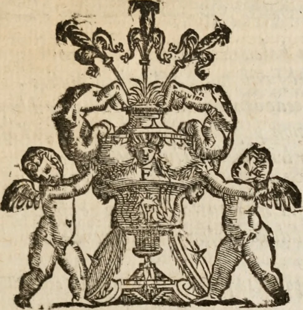 An illustration from Imprese sacre con triplicati discorsi, illustrate & arricchite. Con le aggiuntione [sic] ultimamente fattevi dall'istesso autore et in questa terza impressione, con sei copiosissime tavole molto più che prima adornate, 1629, leaf 840