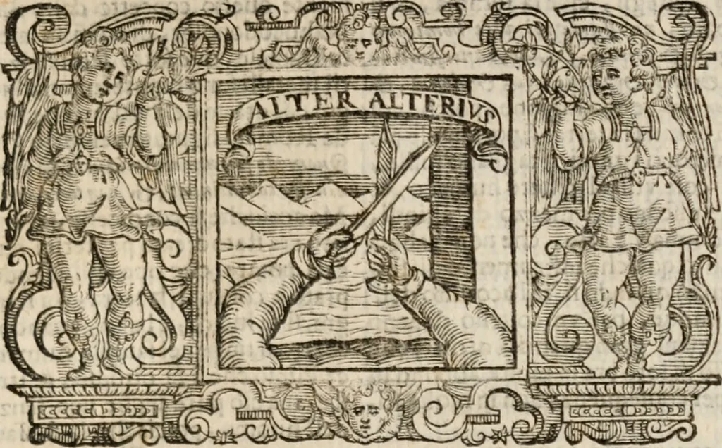 An illustration from Imprese sacre con triplicati discorsi, illustrate & arricchite. Con le aggiuntione [sic] ultimamente fattevi dall'istesso autore et in questa terza impressione, con sei copiosissime tavole molto più che prima adornate, 1629, leaf 876