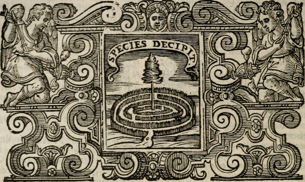 An illustration from Imprese sacre con triplicati discorsi, illustrate & arricchite. Con le aggiuntione [sic] ultimamente fattevi dall'istesso autore et in questa terza impressione, con sei copiosissime tavole molto più che prima adornate, 1629, leaf 913