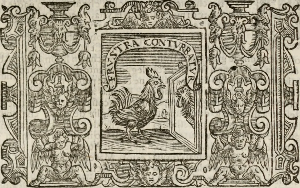 An illustration from Imprese sacre con triplicati discorsi, illustrate & arricchite. Con le aggiuntione [sic] ultimamente fattevi dall'istesso autore et in questa terza impressione, con sei copiosissime tavole molto più che prima adornate, 1629, leaf 964