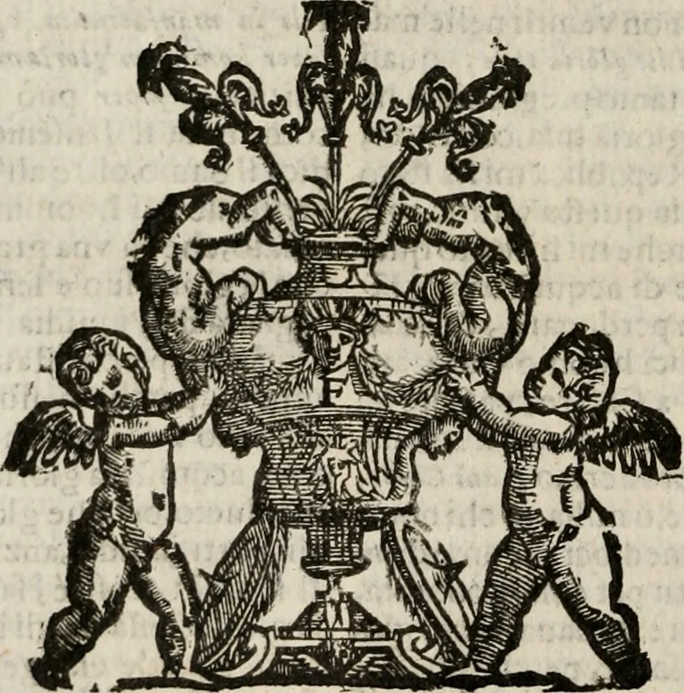 An illustration from Imprese sacre con triplicati discorsi, illustrate & arricchite. Con le aggiuntione [sic] ultimamente fattevi dall'istesso autore et in questa terza impressione, con sei copiosissime tavole molto più che prima adornate, 1629, leaf 999
