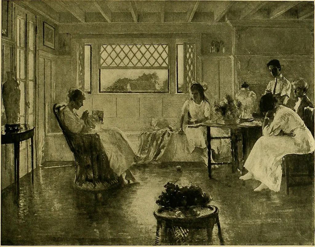 An illustration from Impressions of the art at the Panama-Pacific Exposition, 1916, leaf 144