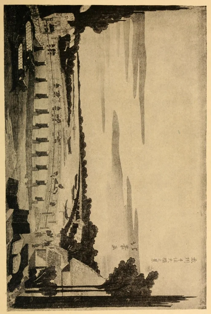 An illustration from Impressions of Ukiyo-ye, the school of the Japanese colour-print artists, 1905, leaf 83