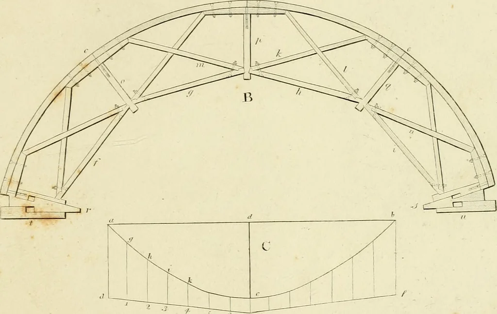 An illustration from An improved and enlarged edition of Biddle's young carpenter's assistant : being a complete system of architecture for carpenters, joiners, and workmen in general, adapted to the style of building in the United States ; revised and corrected, with several additional articles, and forty-eight new designs, chiefly of full size, working drawings of modern finish, in detail ; particularly adapted for country use, 1833, leaf 114