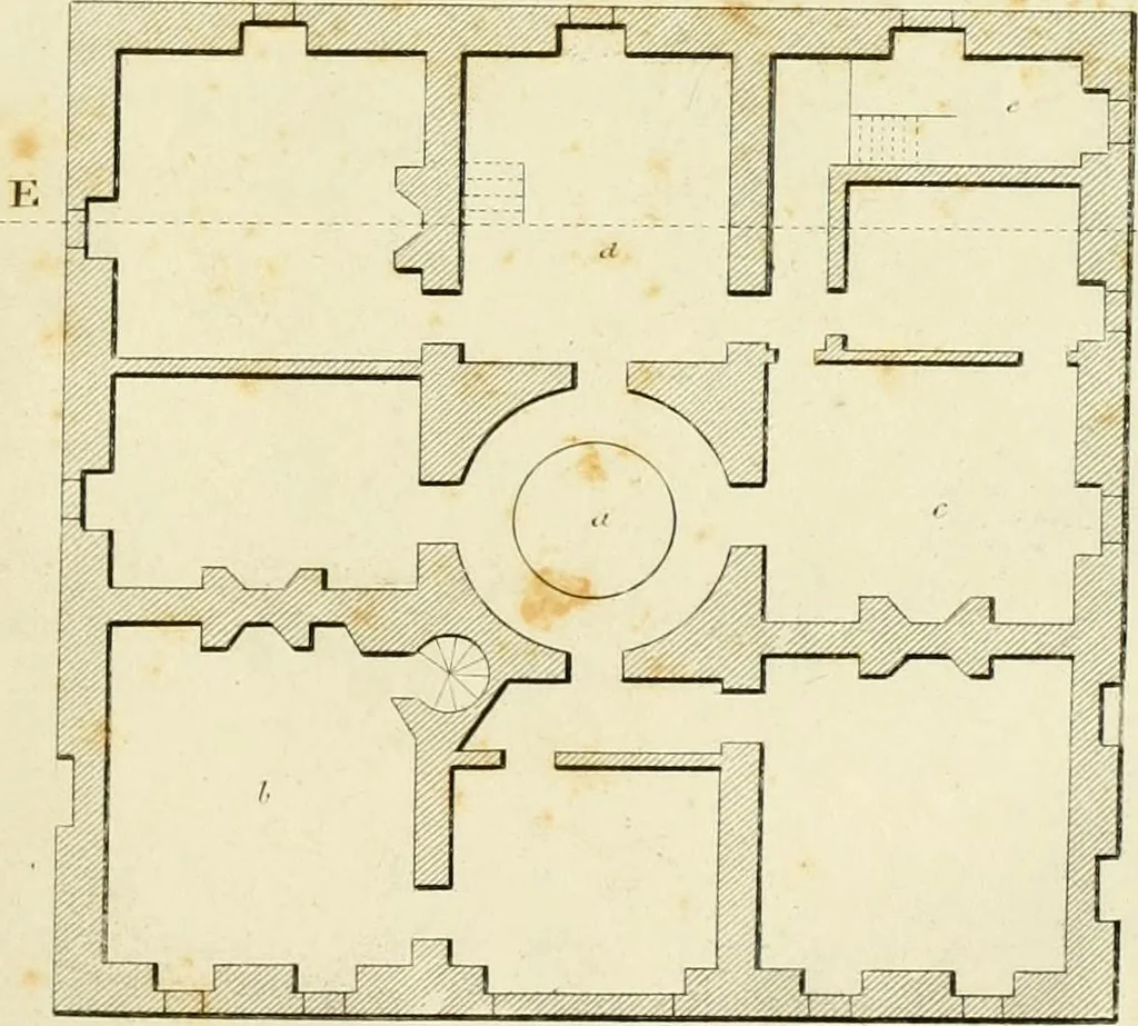 An illustration from An improved and enlarged edition of Biddle's young carpenter's assistant : being a complete system of architecture for carpenters, joiners, and workmen in general, adapted to the style of building in the United States ; revised and corrected, with several additional articles, and forty-eight new designs, chiefly of full size, working drawings of modern finish, in detail ; particularly adapted for country use, 1833, leaf 144