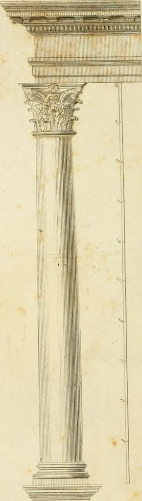 An illustration from An improved and enlarged edition of Biddle's young carpenter's assistant : being a complete system of architecture for carpenters, joiners, and workmen in general, adapted to the style of building in the United States ; revised and corrected, with several additional articles, and forty-eight new designs, chiefly of full size, working drawings of modern finish, in detail ; particularly adapted for country use, 1833, leaf 37