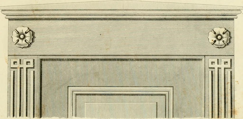 An illustration from An improved and enlarged edition of Biddle's young carpenter's assistant : being a complete system of architecture for carpenters, joiners, and workmen in general, adapted to the style of building in the United States ; revised and corrected, with several additional articles, and forty-eight new designs, chiefly of full size, working drawings of modern finish, in detail ; particularly adapted for country use, 1833, leaf 56