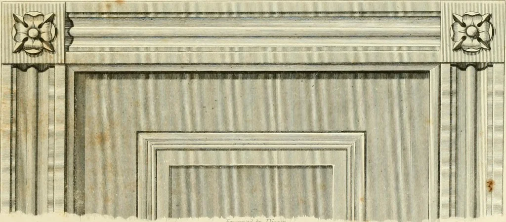 An illustration from An improved and enlarged edition of Biddle's young carpenter's assistant : being a complete system of architecture for carpenters, joiners, and workmen in general, adapted to the style of building in the United States ; revised and corrected, with several additional articles, and forty-eight new designs, chiefly of full size, working drawings of modern finish, in detail ; particularly adapted for country use, 1833, leaf 56
