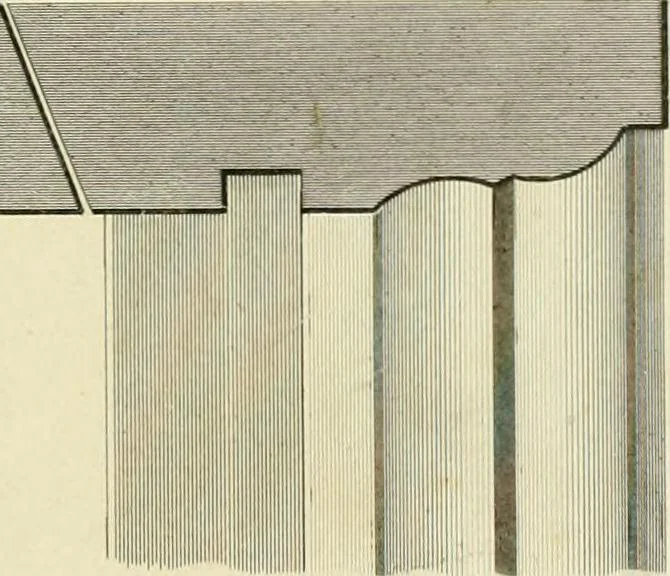 An illustration from An improved and enlarged edition of Biddle's young carpenter's assistant : being a complete system of architecture for carpenters, joiners, and workmen in general, adapted to the style of building in the United States ; revised and corrected, with several additional articles, and forty-eight new designs, chiefly of full size, working drawings of modern finish, in detail ; particularly adapted for country use, 1833, leaf 80