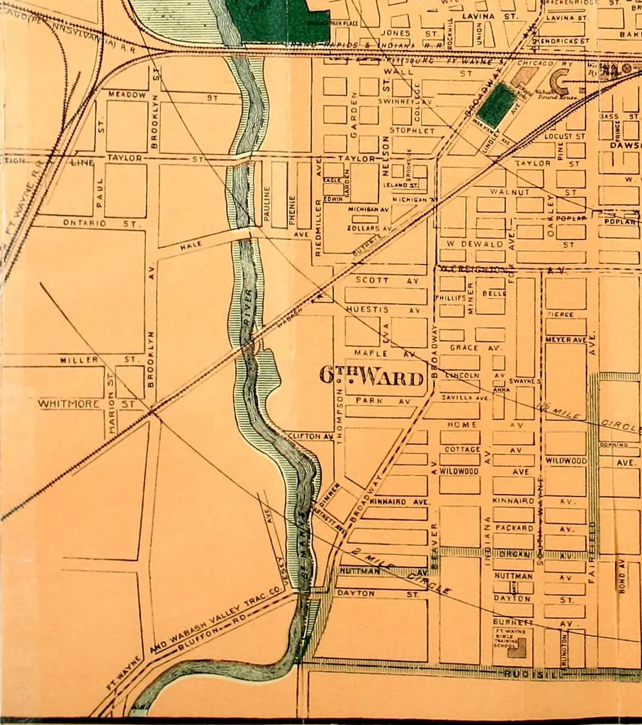 An illustration from Improvement of Fort Wayne Indiana; report for Fort Wayne Civic Improvement Association, 1909, leaf 134