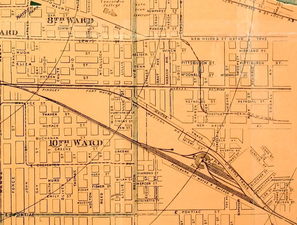An illustration from Improvement of Fort Wayne Indiana; report for Fort Wayne Civic Improvement Association, 1909, leaf 134