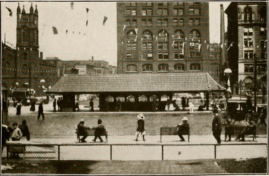 An illustration from Improvement of Fort Wayne Indiana; report for Fort Wayne Civic Improvement Association, 1909, leaf 36