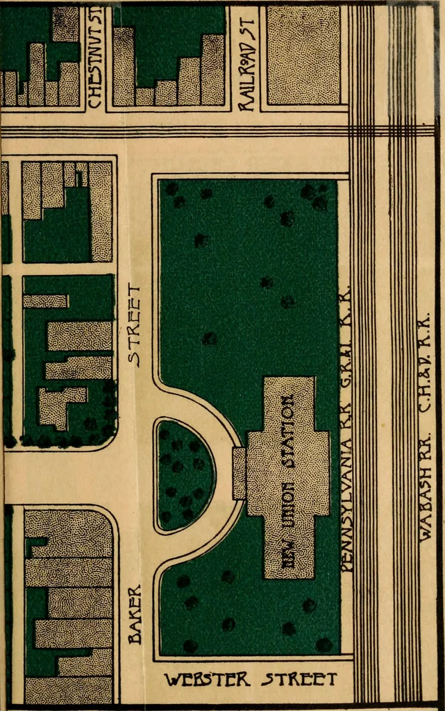 An illustration from Improvement of Fort Wayne Indiana; report for Fort Wayne Civic Improvement Association, 1909, leaf 56
