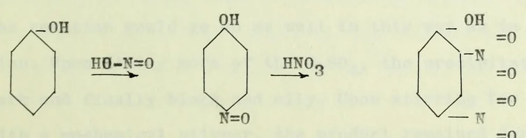 An illustration from Improvements in the preparation of certain dyestuff intermediates, 1918, leaf 13