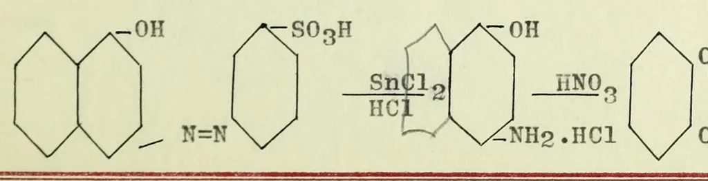 An illustration from Improvements in the preparation of certain dyestuff intermediates, 1918, leaf 43