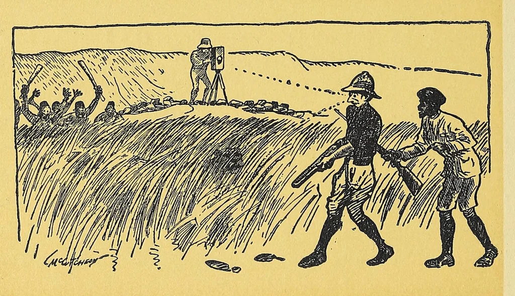 An illustration from In Africa : hunting adventures in the big game country, 1910, leaf 442