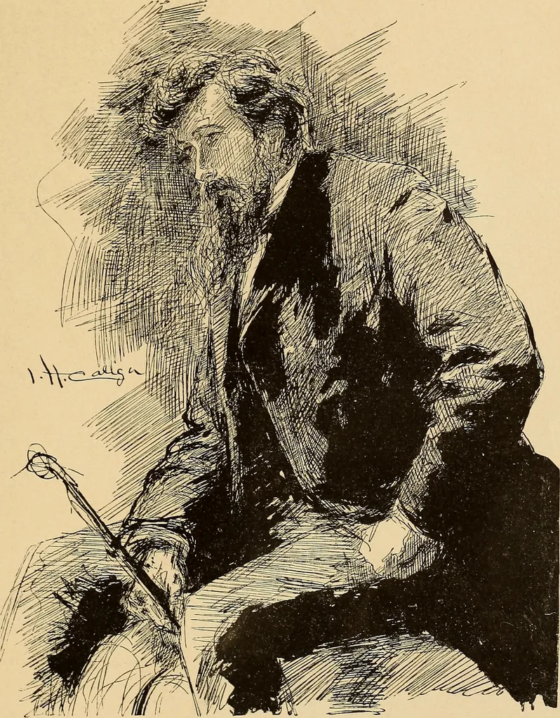 An illustration from Inauguration of new galleries, works from the salon of '84 and other American paintings contributed by the artists, 1884, leaf 100