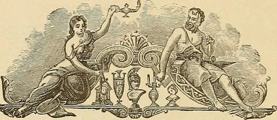 An illustration from Inauguration of new galleries, works from the salon of '84 and other American paintings contributed by the artists, 1884, leaf 115