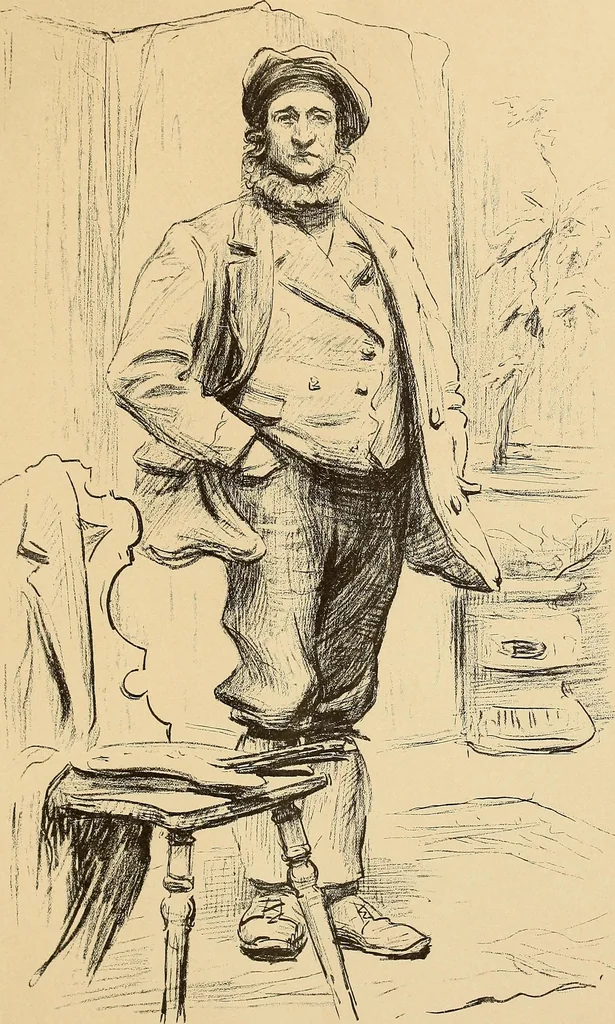 An illustration from Inauguration of new galleries, works from the salon of '84 and other American paintings contributed by the artists, 1884, leaf 16