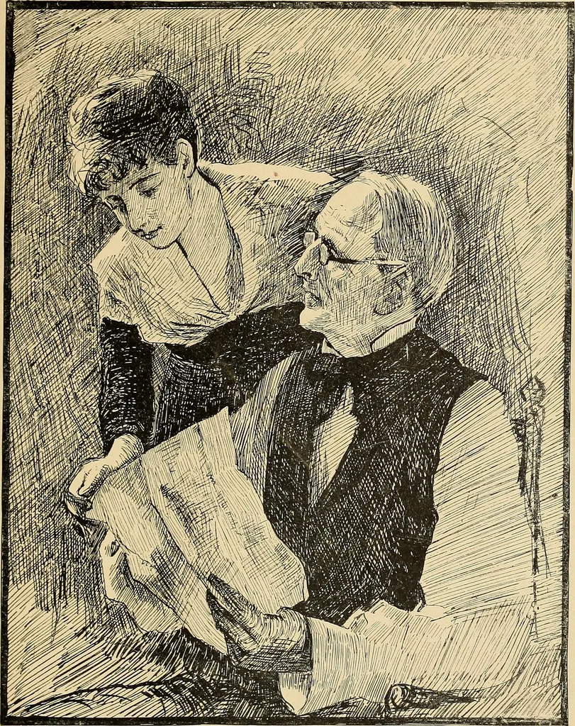 An illustration from Inauguration of new galleries, works from the salon of '84 and other American paintings contributed by the artists, 1884, leaf 80