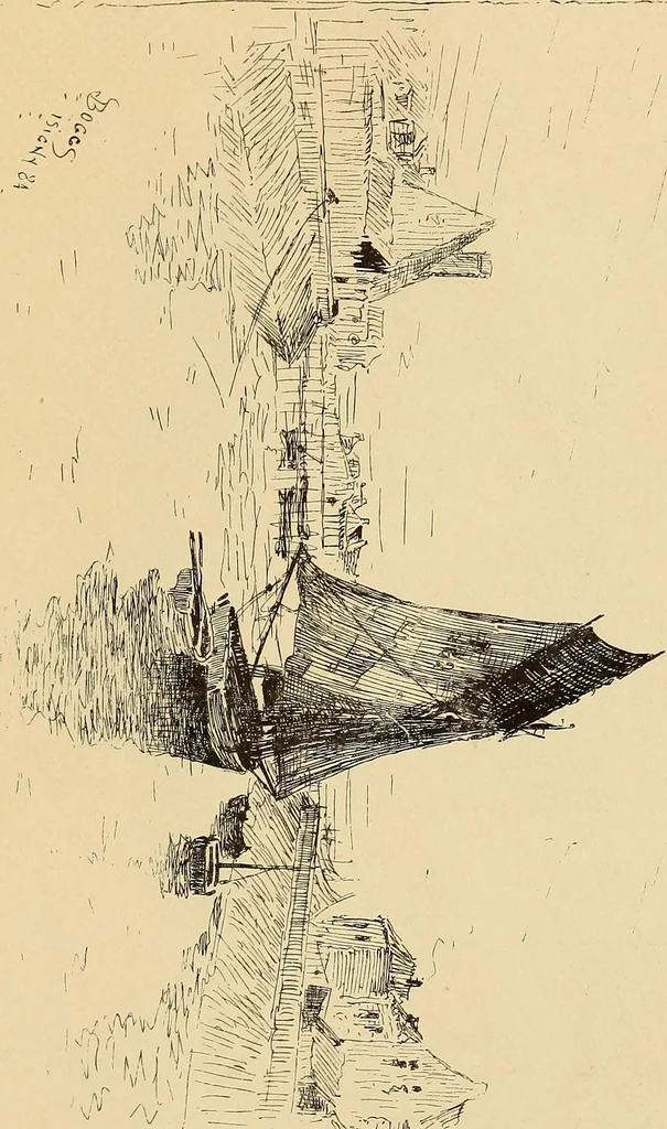 An illustration from Inauguration of new galleries, works from the salon of '84 and other American paintings contributed by the artists, 1884, leaf 86
