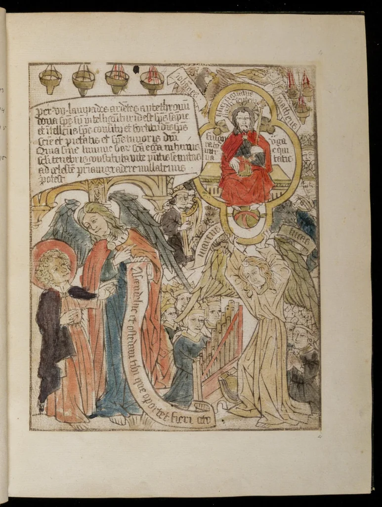 An illustration from Apocalypsis Sancti Johannis, leaf 12