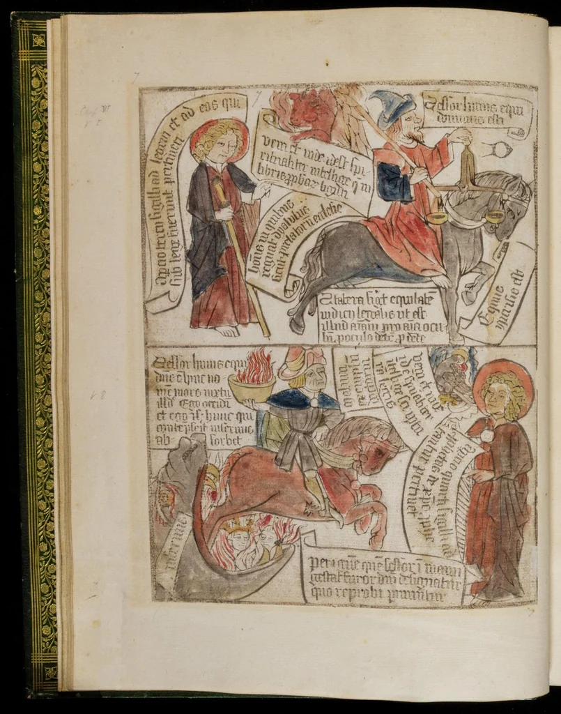 An illustration from Apocalypsis Sancti Johannis, leaf 19