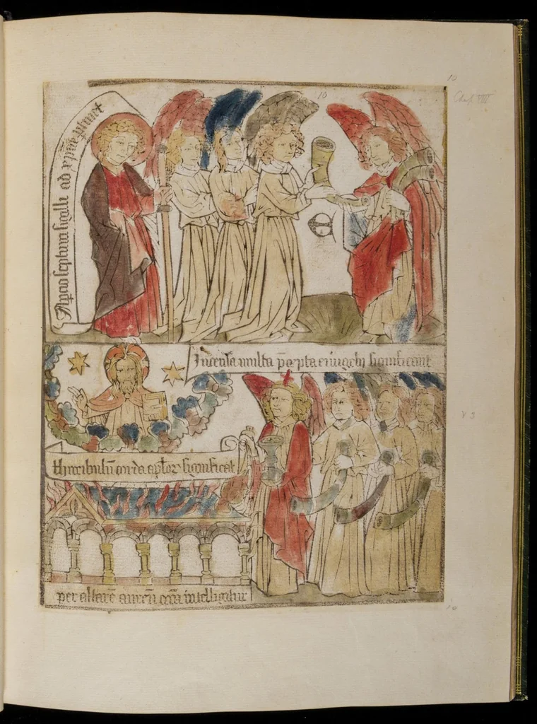 An illustration from Apocalypsis Sancti Johannis, leaf 24