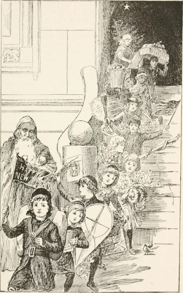 An illustration from In the child's world : morning talks and stories for kindergartens, primary schools and homes, 1893, leaf 156