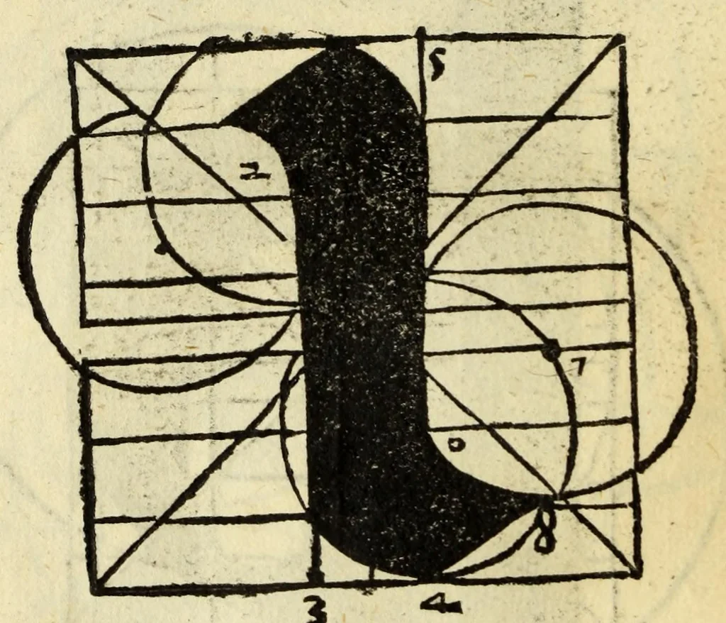 An illustration from Incipit liber primus[-quartus] Elementorum litterarum, 1526, leaf 60