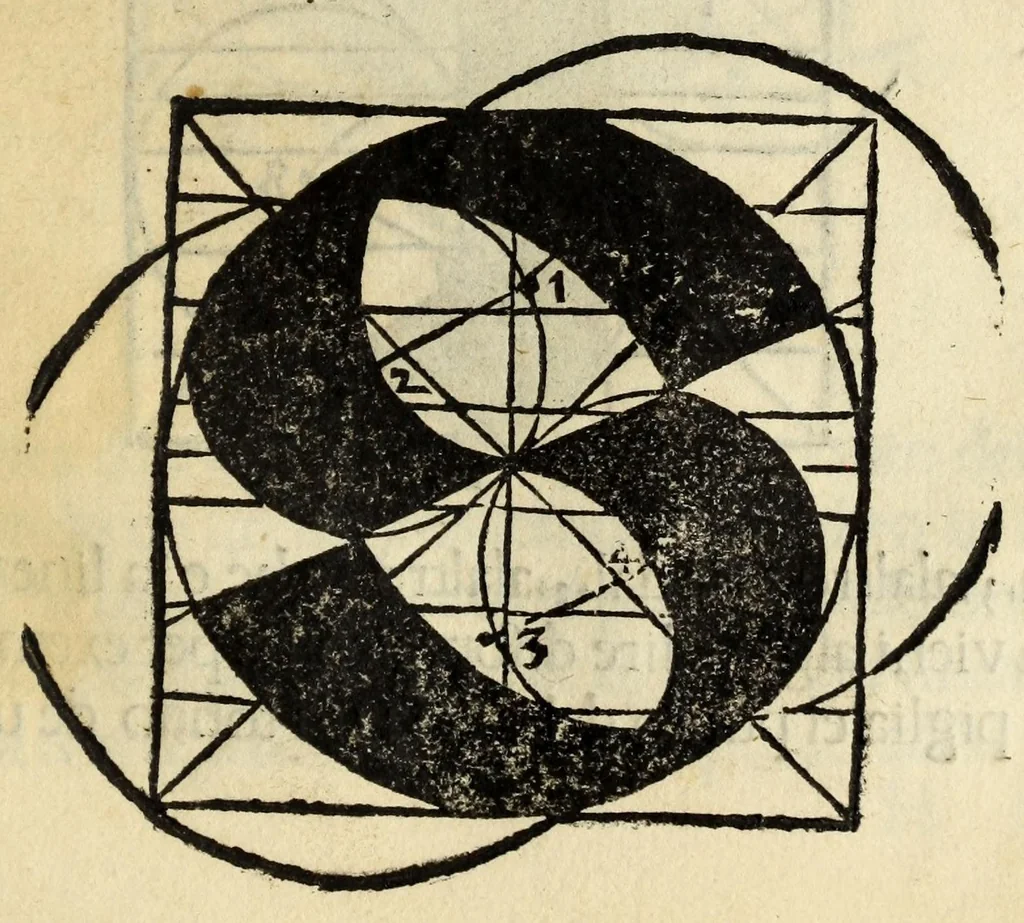 An illustration from Incipit liber primus[-quartus] Elementorum litterarum, 1526, leaf 69