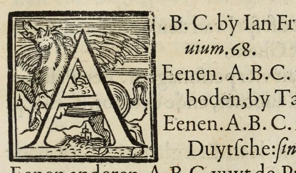 An illustration from Index et catalogvs librorum prohibitorum : mandato Illustriss. ac Reuerẽdiss. D.D. Gasparis a Qviroga, Cardinalis Archiepiscopi Toletani, ac in regnis Hispaniarum generalis inquistitoris, denuò editus : cvm Consilio Svpremi Senatus Sanctae Generalis Inquistionis, 1583, leaf 177
