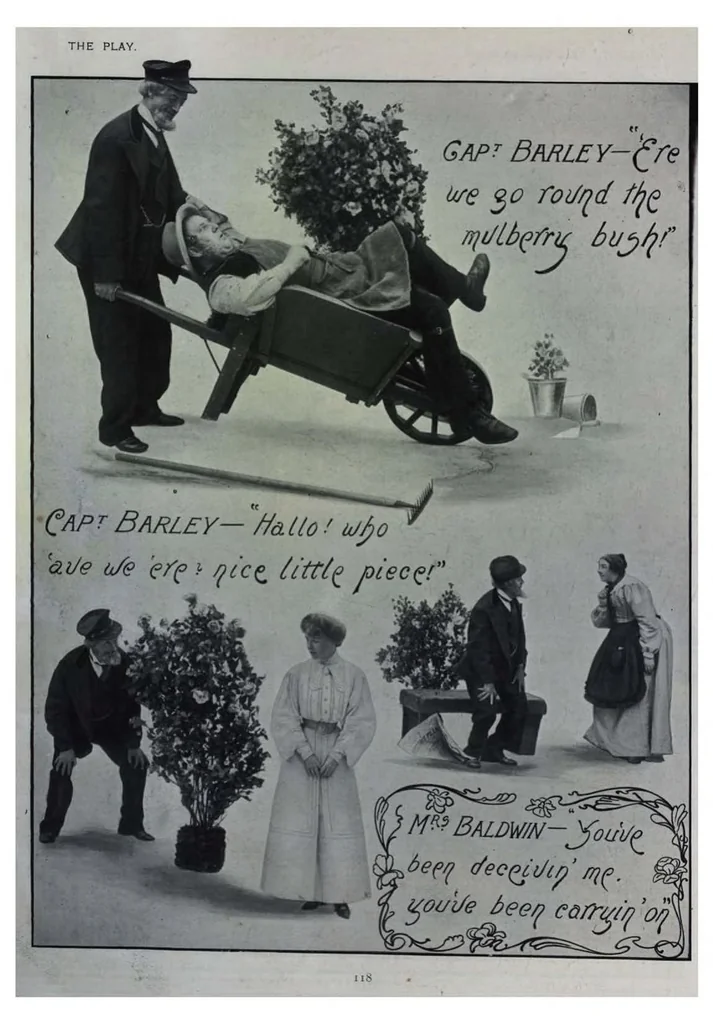 An illustration from The Play, an illustrated monthly, containing Six Plays, 1904, leaf 131