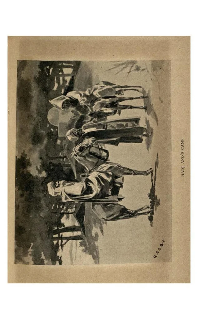 An illustration from Sport in War, 1900, leaf 186