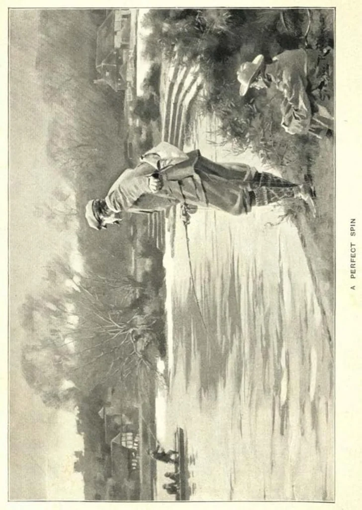 An illustration from Pike and Perch, with chapters by ‘John Bickerdyke’ and W. H. Pope; Cookery by Alexander Inns Shand- Fur, Feather and Fin Series, 1900, leaf 158