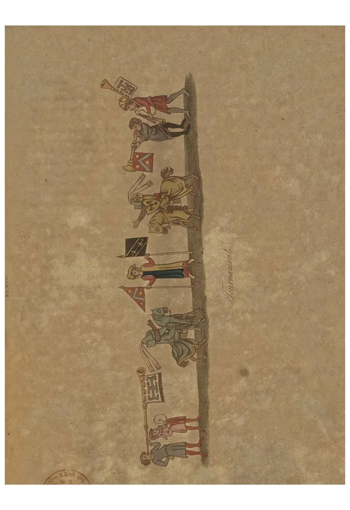 An illustration from The Sports and Pastimes of the People of England, 1810, leaf 212