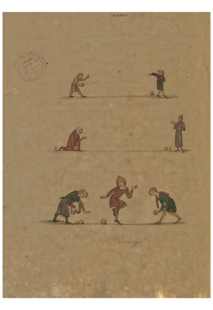 An illustration from The Sports and Pastimes of the People of England, 1810, leaf 349