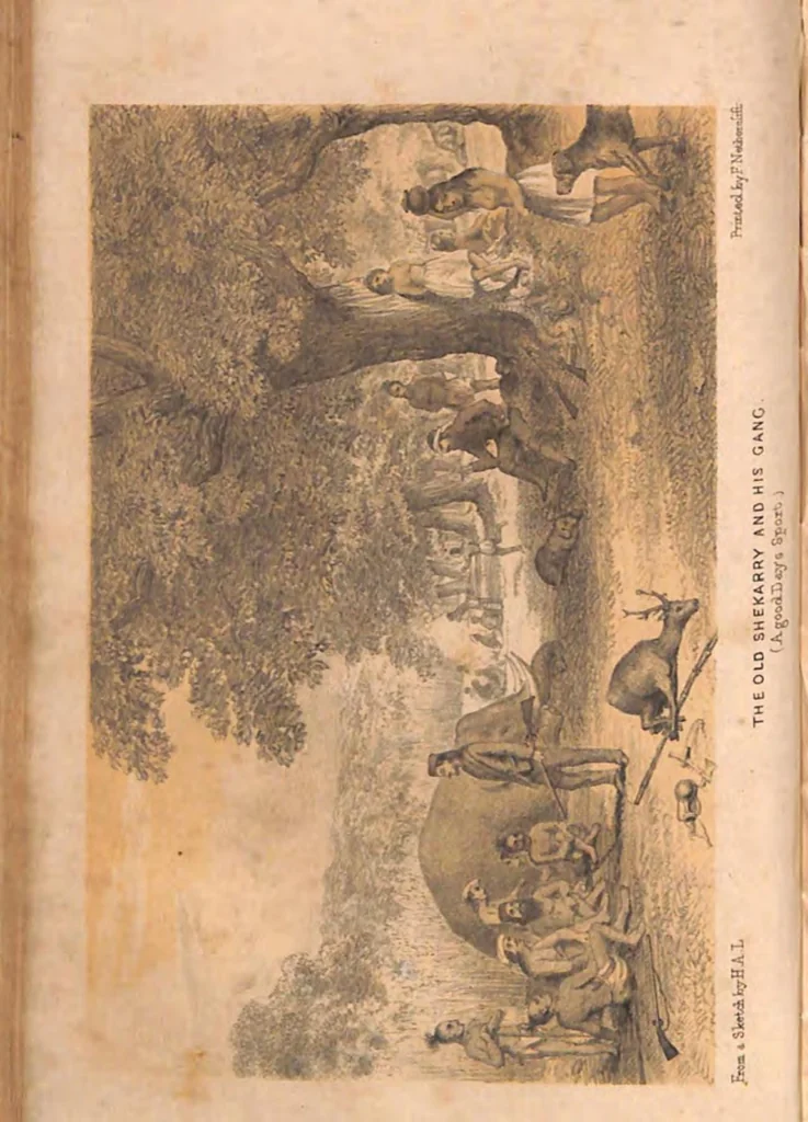 An illustration from The Hunting Grounds of the Old World, 1st Series, 2nd ed., 1860, leaf 281